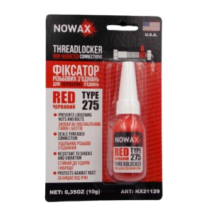 Գ������ ��������� 10� NOWAX THREADLOCKER RED NX21129