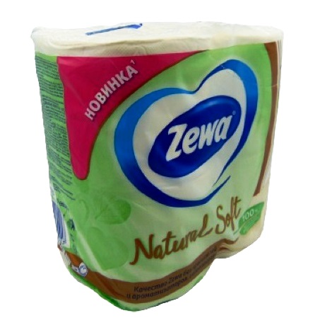 ��������� ���� 4-� ������� Natural Soft Zewa 4��